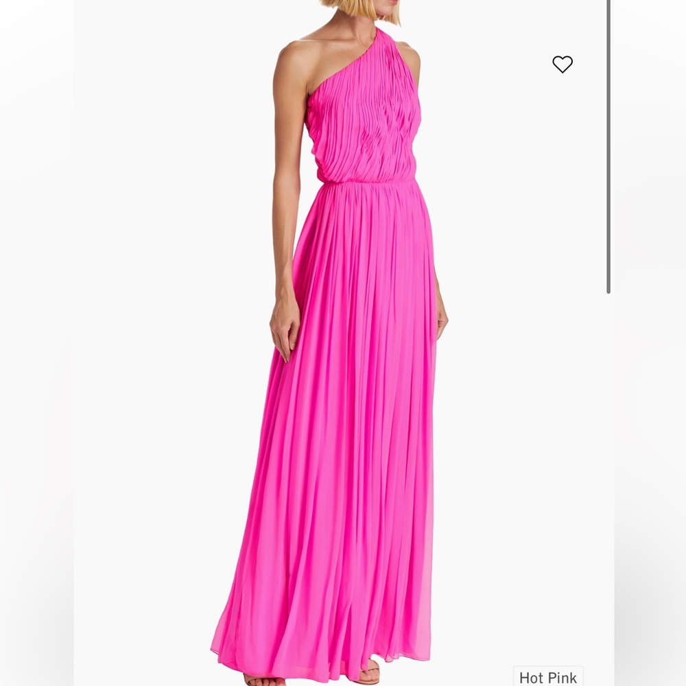 NWOT Adam Lippes Silk Chiffon Plissé Gown Sz 12 #T1